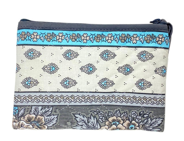 Provence Quilted Pouch PM (Marat d'Avignon Bastide Turquoise)